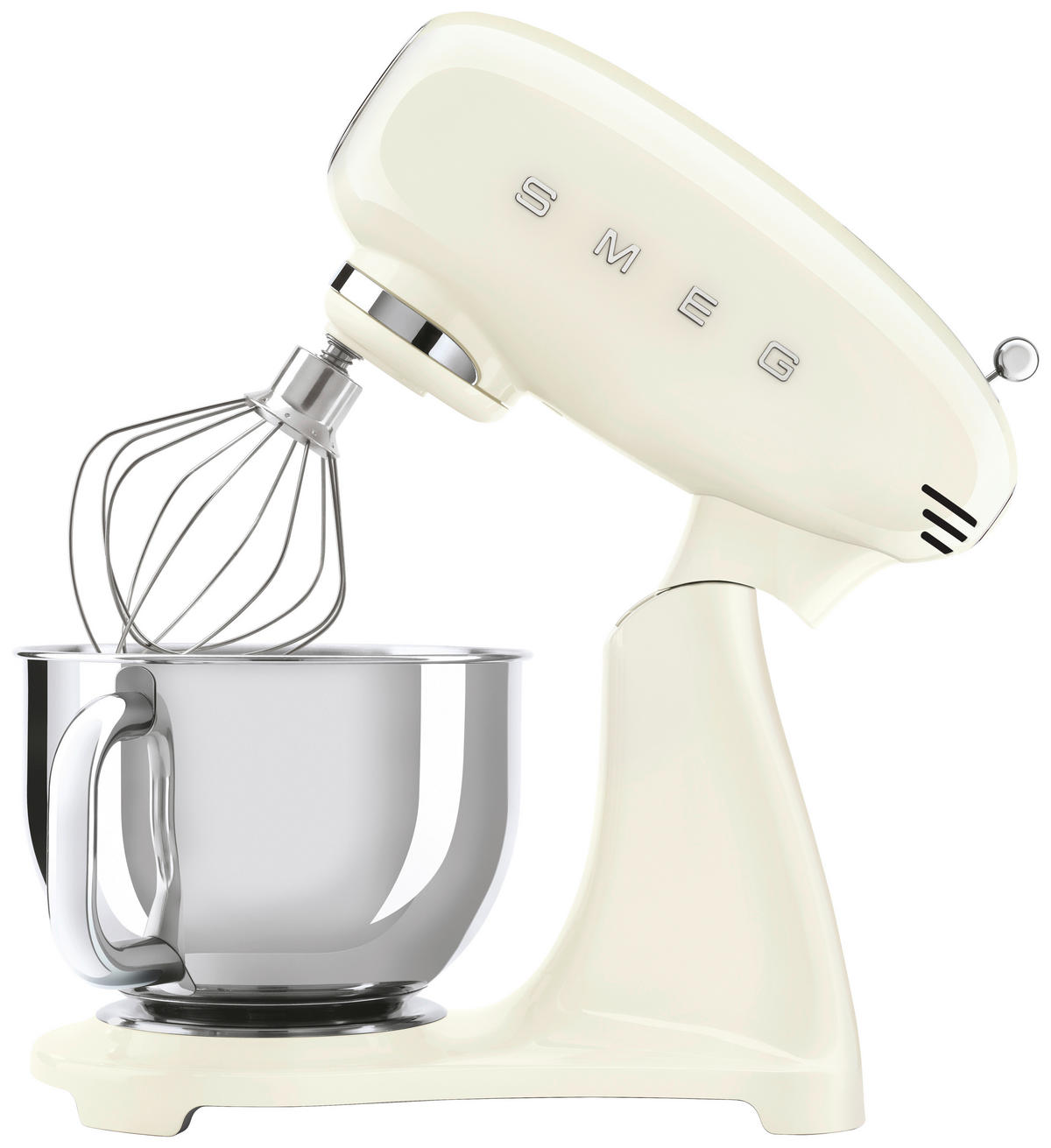 KÜCHENMASCHINE 50'S STYLE SMF03CREU  - Creme/Alufarben, Basics, Metall (40,2/37,8/22,1cm) - SMEG