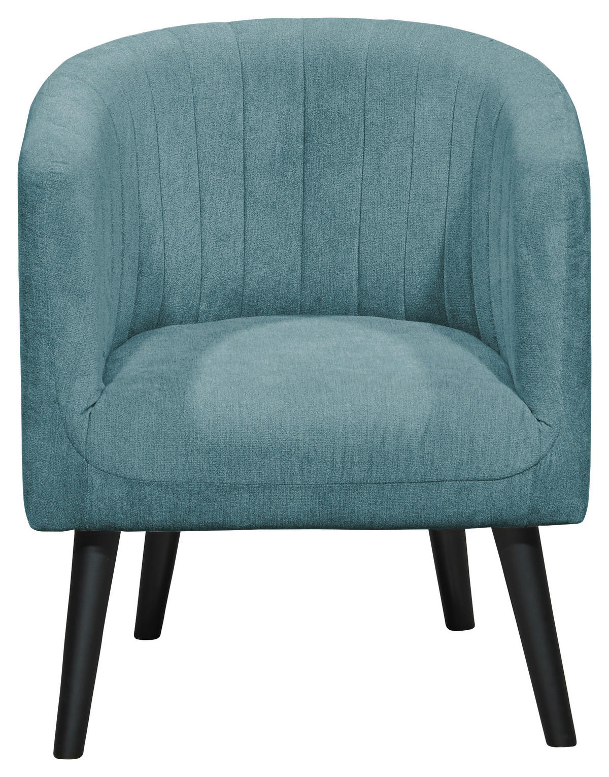 COCKTAILSESSEL in Mikrovelours Türkis  - Türkis/Schwarz, Basics, Holz/Textil (61/82/58cm) - Livetastic