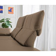 RÉCAMIERE in Echtleder Hellbraun  - Chromfarben/Hellbraun, Design, Leder/Metall (209/85-109/95-16cm) - Dieter Knoll