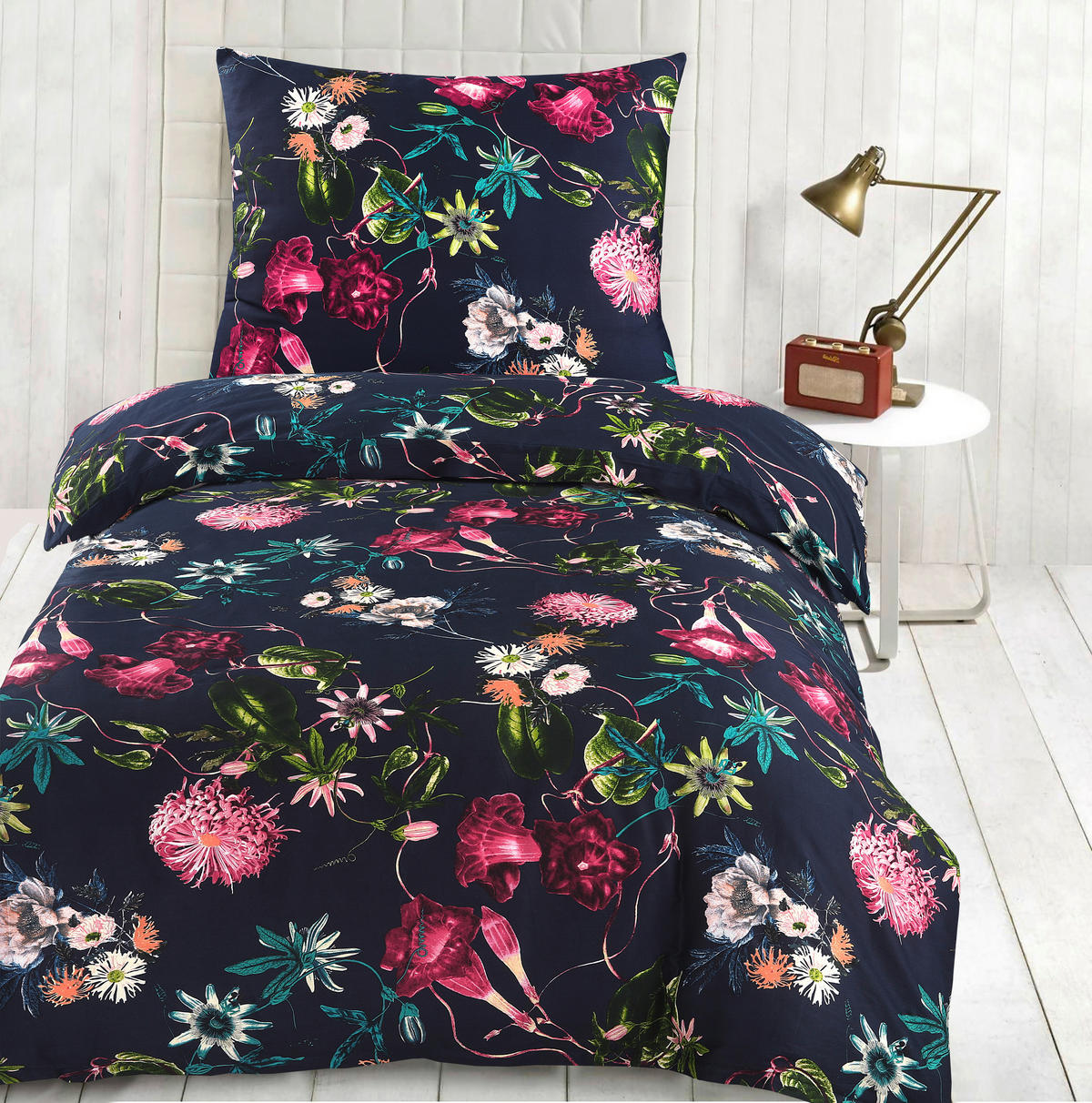 WENDEBETTWÄSCHE 2-teilig Satin 140/200 cm  - Violett/Altrosa, Basics, Textil (140/200cm) - Novel