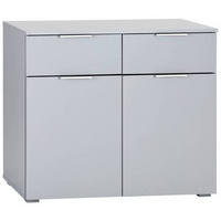KOMMODE 93/81/42 cm  in Hellgrau  - Hellgrau/Alufarben, Modern, Holzwerkstoff (93/81/42cm) - Rauch Möbel