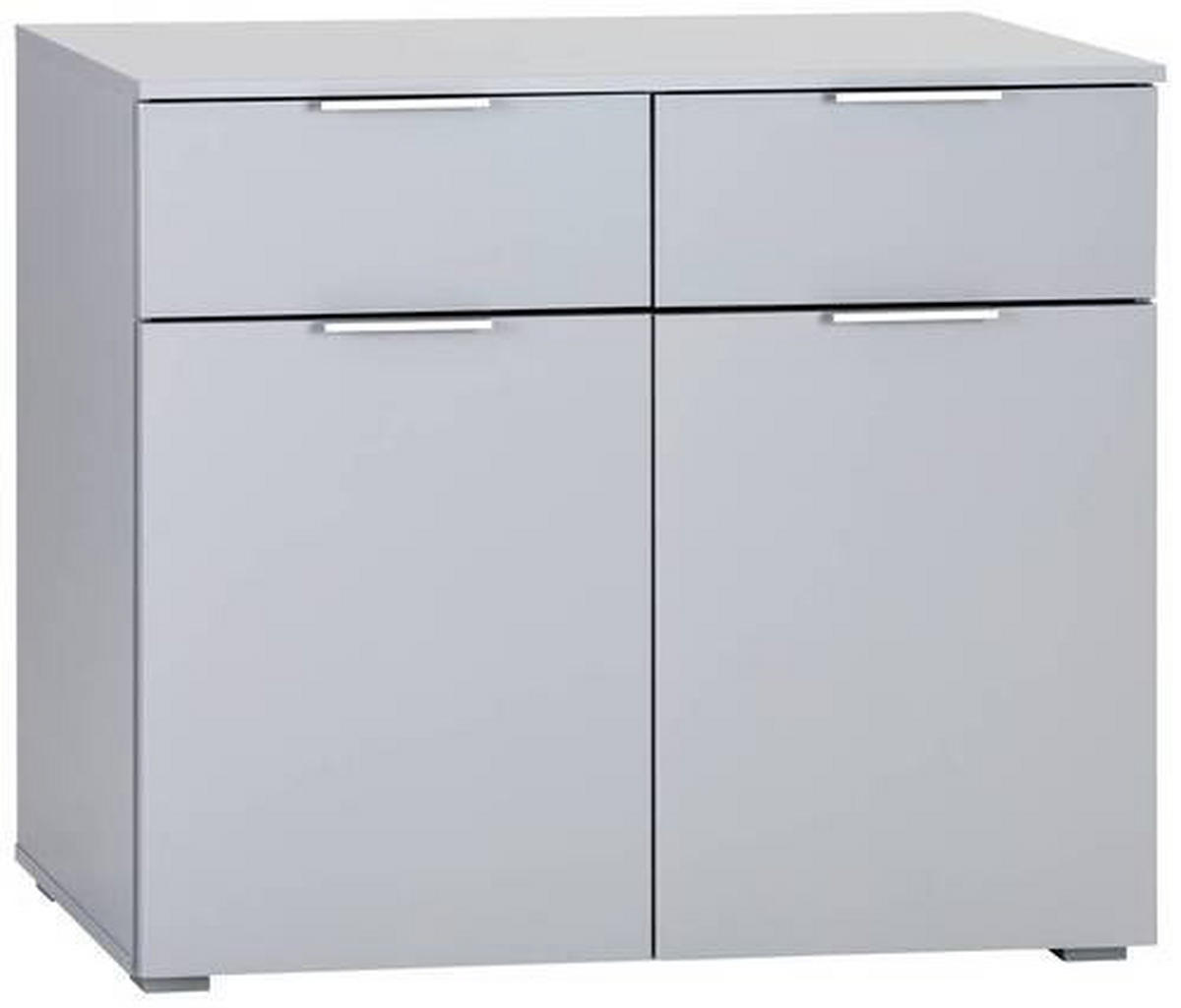BYRÅ 93/81/42 cm  - ljusgrå/aluminiumfärg, Modern, trämaterial (93/81/42cm) - Rauch Möbel
