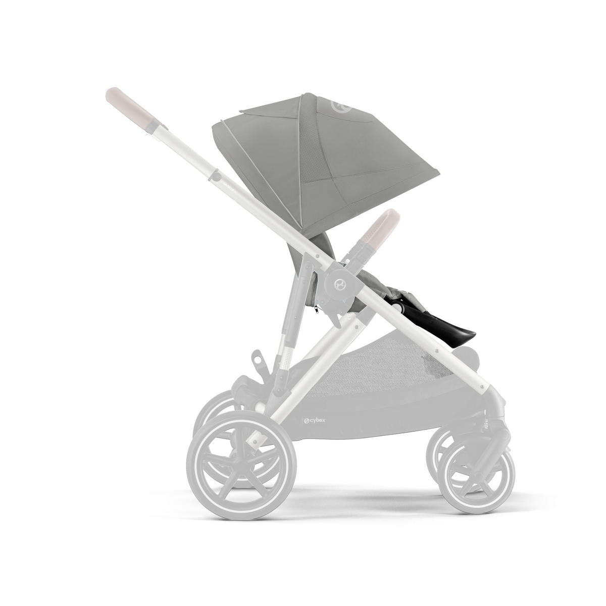 SPORTWAGENAUFSATZ Gazelle S  - Grau, Basics, Textil (43/21/54cm) - cybex GOLD