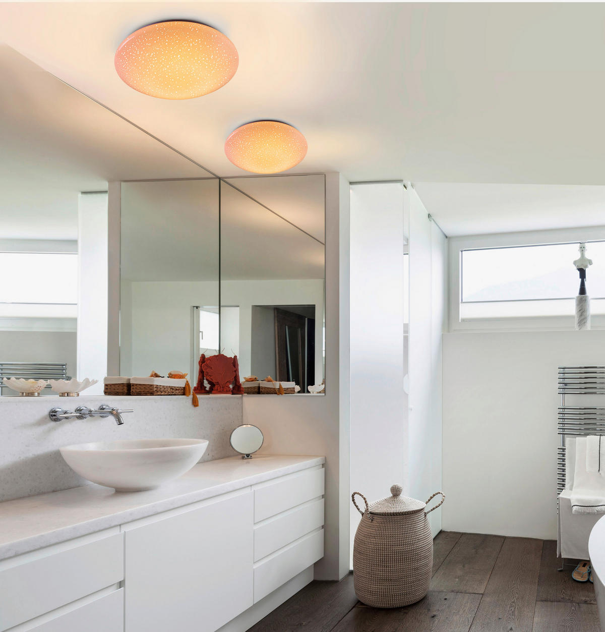 LED-DECKENLEUCHTE 39/39/12 cm   - Weiß, Basics, Kunststoff (39/39/12cm)