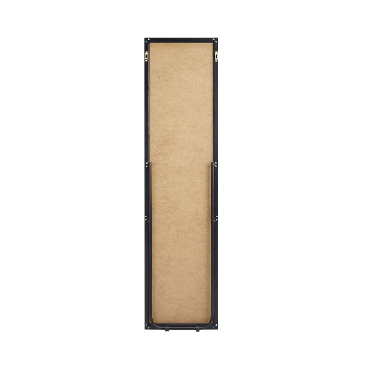 STANDSPIEGEL 40/150/2 cm, Schwarz  - Schwarz, Design, Glas/Metall (40/150/2cm) - Livetastic