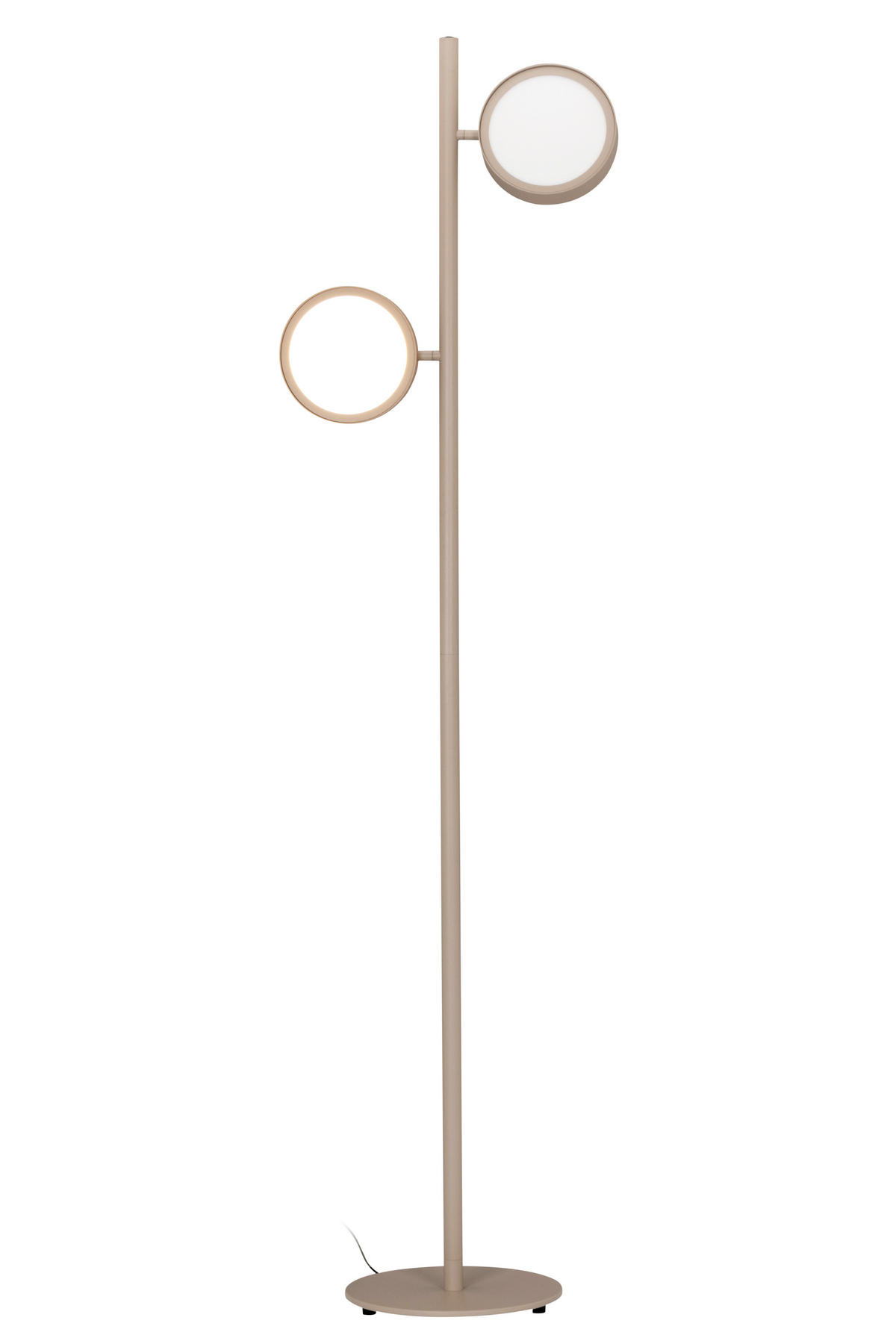 LED-STEHLEUCHTE - Sandfarben, Design, Metall (43/28/162cm) - Dieter Knoll