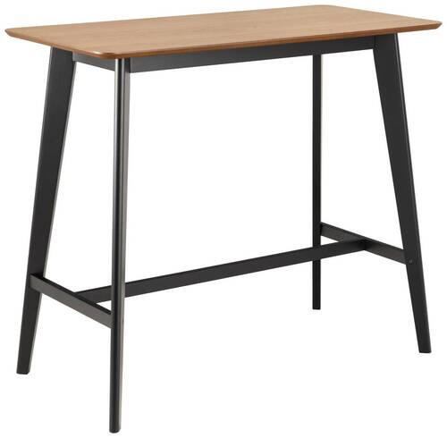 BARTISCH in Holz, Holzwerkstoff   - Eichefarben/Schwarz, Trend, Holz/Holzwerkstoff (120/105/60cm) - MID.YOU
