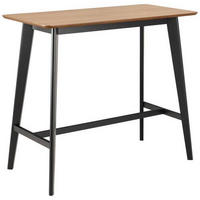 BARTISCH in Holz, Holzwerkstoff   - Eichefarben/Schwarz, Trend, Holz/Holzwerkstoff (120/105/60cm) - MID.YOU