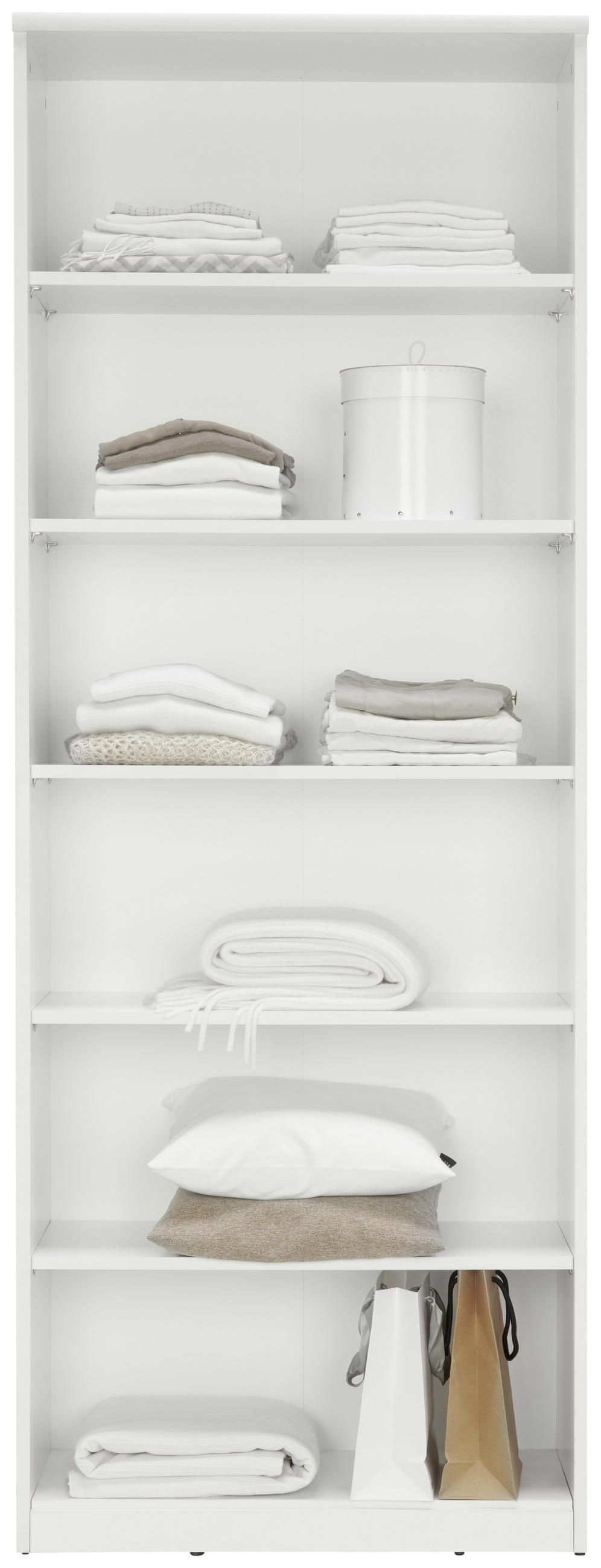 REGAL bijela  drvni materijal  - bijela/crna, Konvencionalno, drvni materijal (72/194/36cm) - Xora
