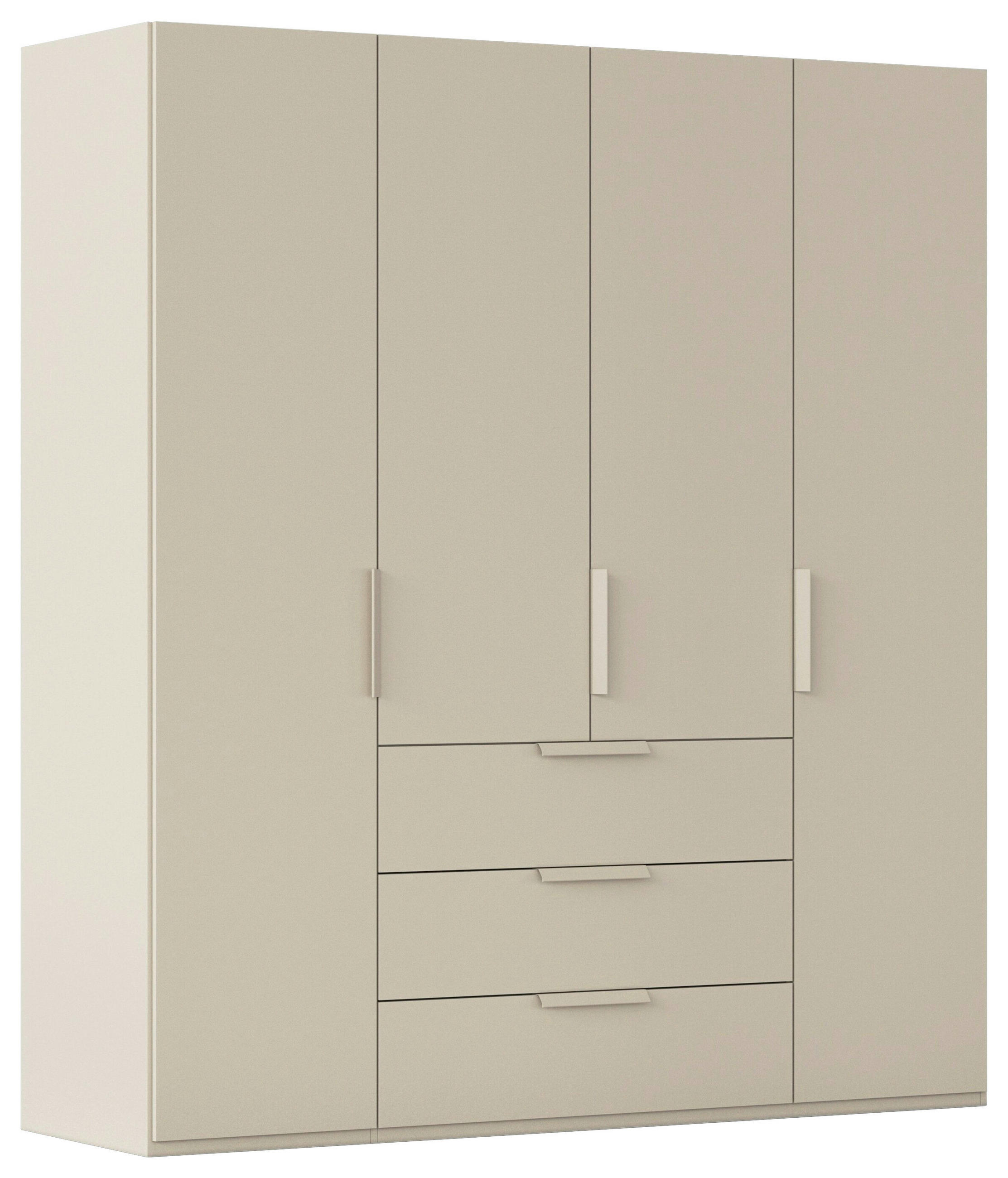 DREHTÜRENSCHRANK 201/235/61 cm,  in Champagner, 4-türig  - Champagner, Basics, Holzwerkstoff/Metall (201/235/61cm) - Novel