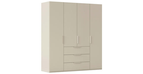 DREHTÜRENSCHRANK 201/223/61 cm,  in Champagner, 4-türig  - Champagner, Basics, Holzwerkstoff/Metall (201/223/61cm) - Novel