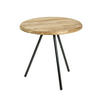BEISTELLTISCH in Holz, Metall 40/40/40 cm  - Eichefarben/Schwarz, Trend, Holz/Metall (40/40/40cm)