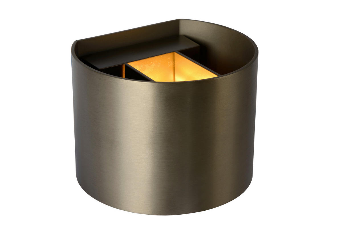 LED-WANDLEUCHTE Xio 11/13/9.7 cm   - Cappuccino, Design, Metall (11/13/9.7cm) - Lucide