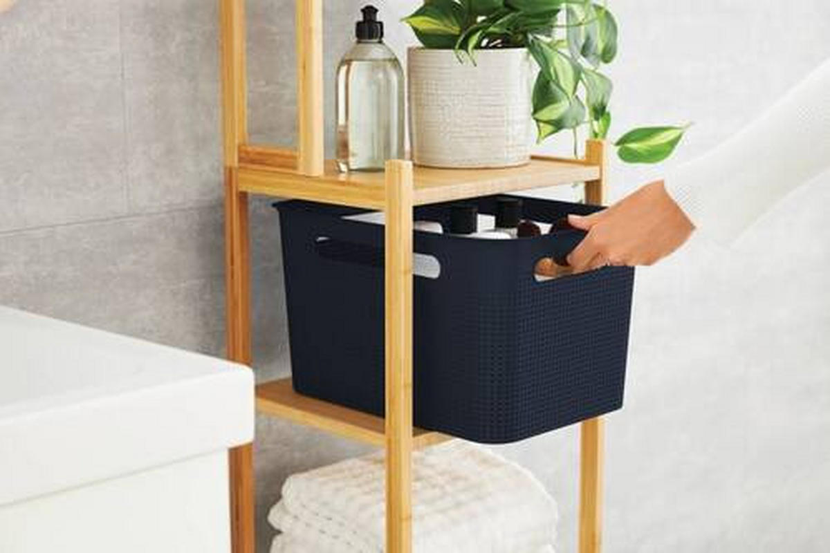 BOX - Dunkelblau, KONVENTIONELL, Kunststoff (36/26,2/21,1cm) - Rotho