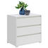 KOMMODE 80/79/48 cm - Silberfarben/Weiß, Design, Holzwerkstoff/Kunststoff (80/79/48cm) - Carryhome KOMMODE 80/79/48 cm - Silberfarben/Weiß, Design, Holzwerkstoff/Kunststoff (80/79/48cm) - Carryhome