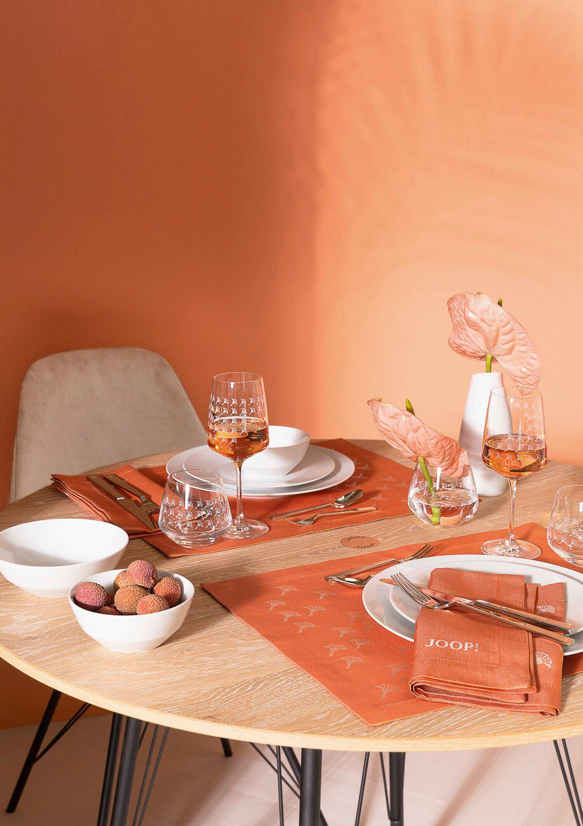 STOFFSERVIETTE 50/50 cm   - Rostfarben, Design, Textil (50/50cm) - Joop!