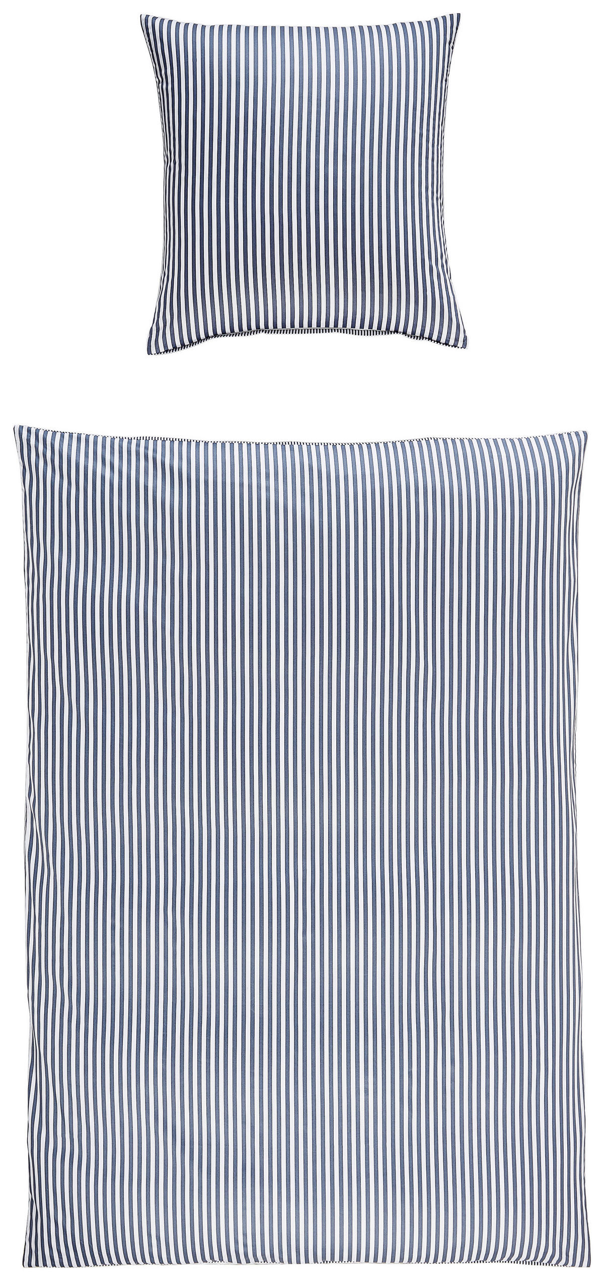 WENDEBETTWÄSCHE Giorgio Makosatin 135/200 cm  - Anthrazit/Weiß, KONVENTIONELL, Textil (135/200cm) - Janine