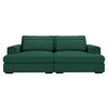 BIGSOFA in Cord Waldgrün  - Waldgrün/Schwarz, Design, Textil (223/80/158cm) - Lomoco