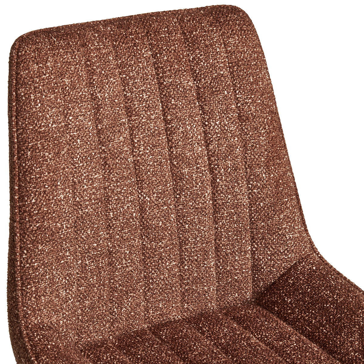 STUHL  in Eisen Leinenoptik Holz, Metall, Textil  - Schwarz/Braun, KONVENTIONELL, Holz/Textil (54/88/61,5cm) - MID.YOU