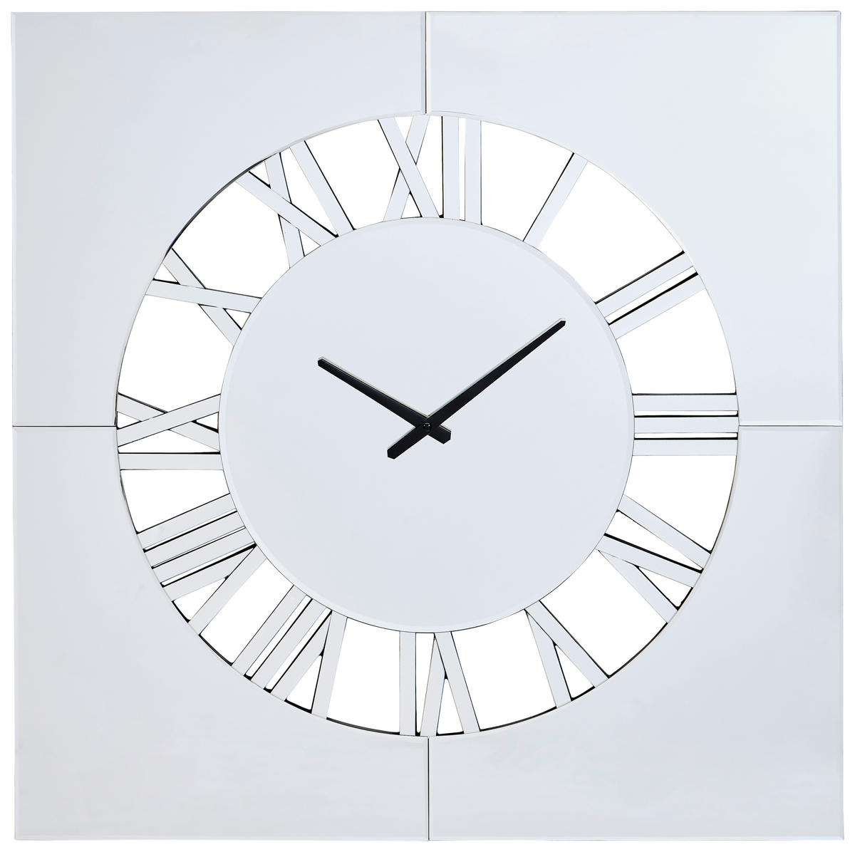 WANDUHR  Klar  - Klar, Design, Glas/Holzwerkstoff (80/80/2,4cm) - MID.YOU