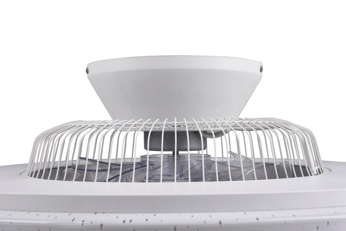 MENNYEZETI VENTILÁTOR - titánszürke/ezüstszínű, Basics, műanyag (59/15,5cm) - Mican