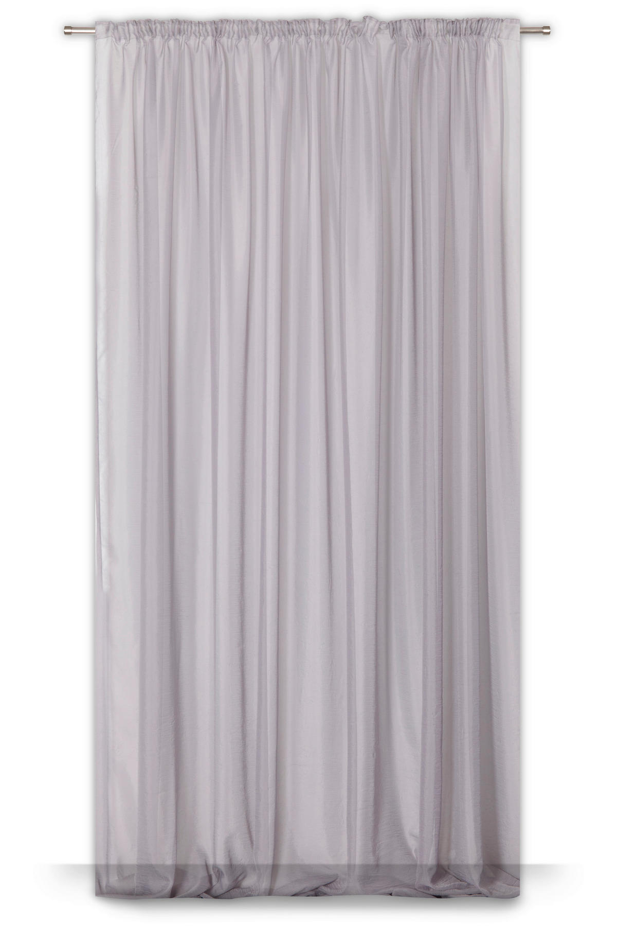 FERTIGVORHANG transparent  - Grau, Basics, Textil (280/280cm)