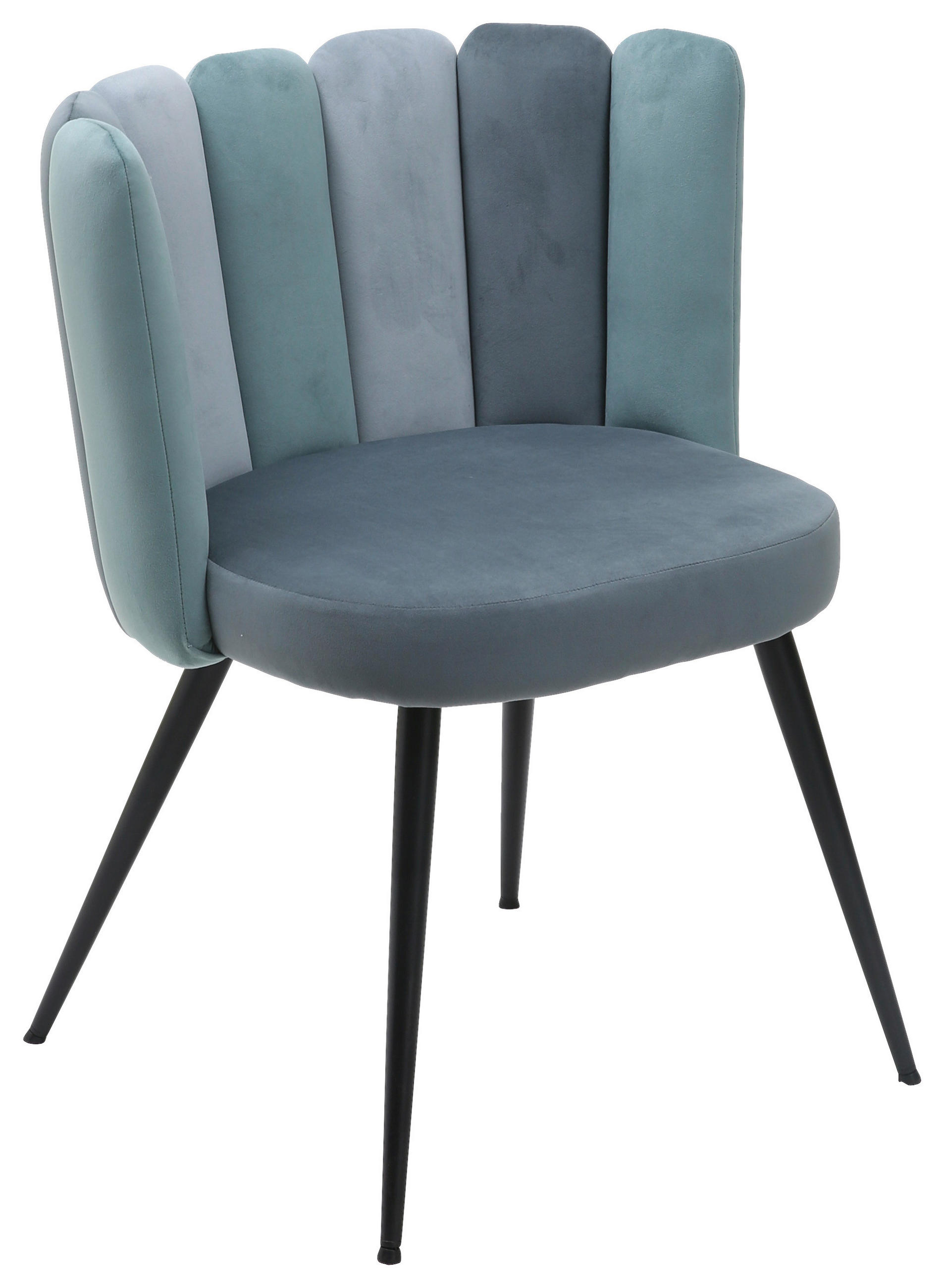 home24 Stuhl Blau, Türkis 58.5x79x55.5 cm