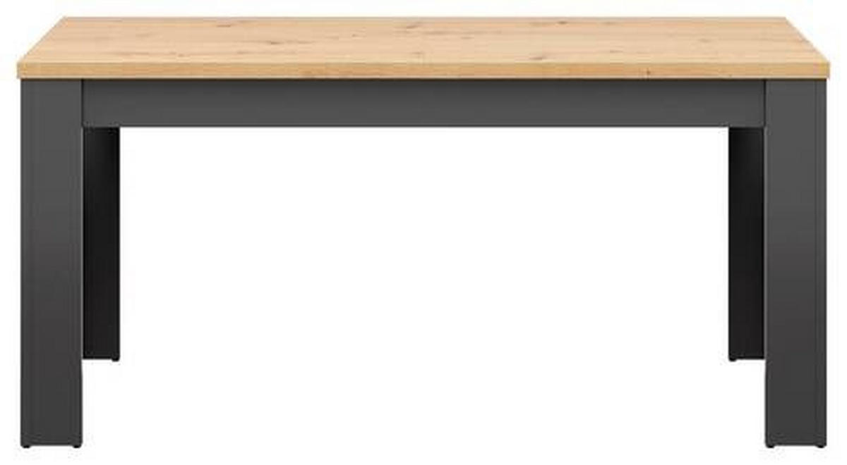 ÉTKEZŐASZTAL - grafitszürke/Artisan tölgy, Design, faalapú anyag (160/90/76cm)