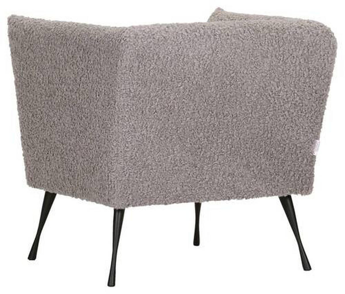 FÅTÖLJ i textil grå  - svart/grå, Design, metall/textil (76/73/76cm) - MID.YOU