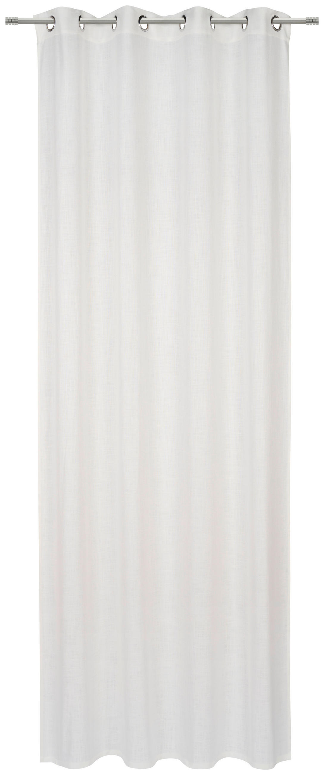 ZAVJESA S RINGOVIMA bijela  135/270 cm  - bijela, Basics, tekstil (135/270cm) - Esposa