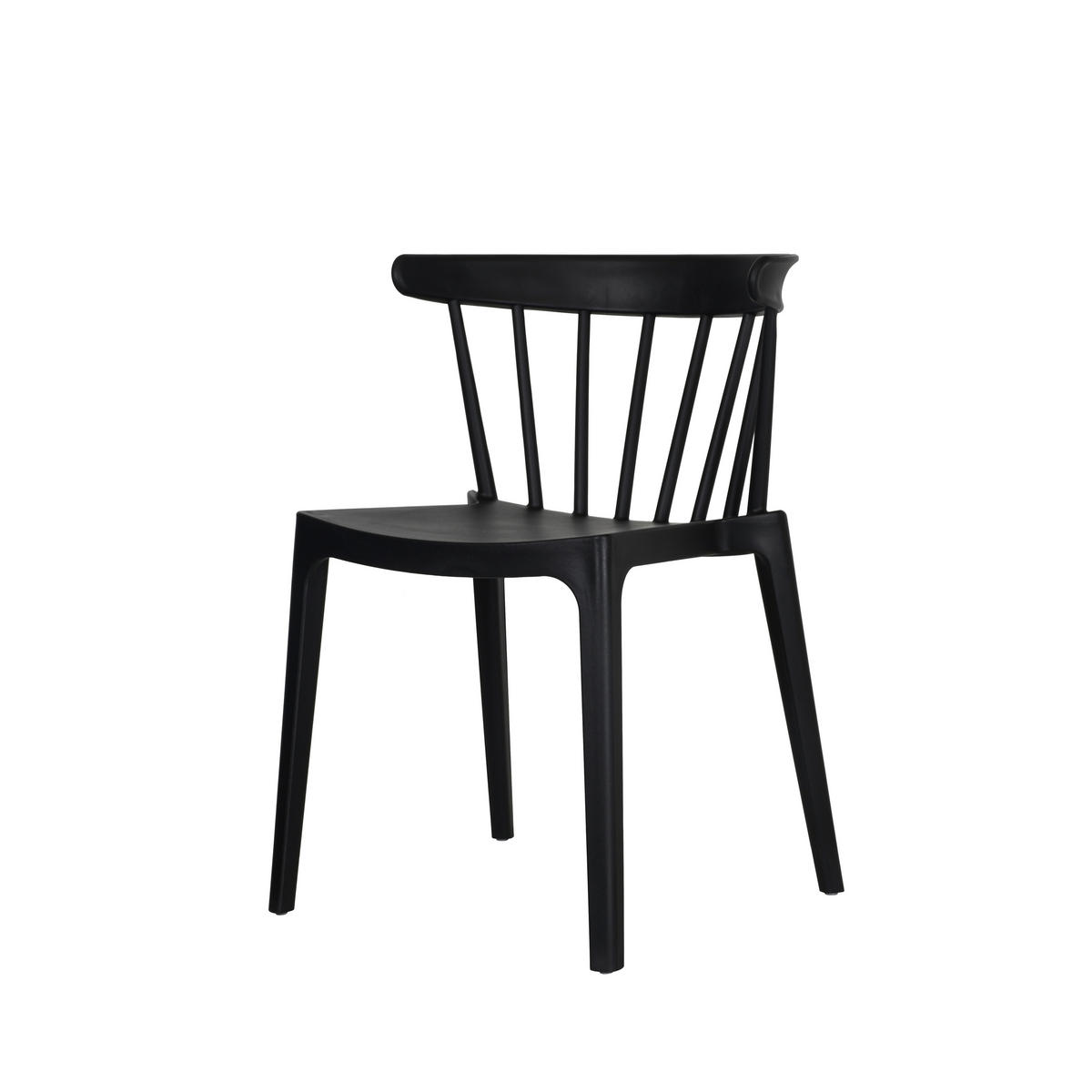 STAPELSESSEL Schwarz  - Schwarz, Basics, Kunststoff (54/75/53cm)