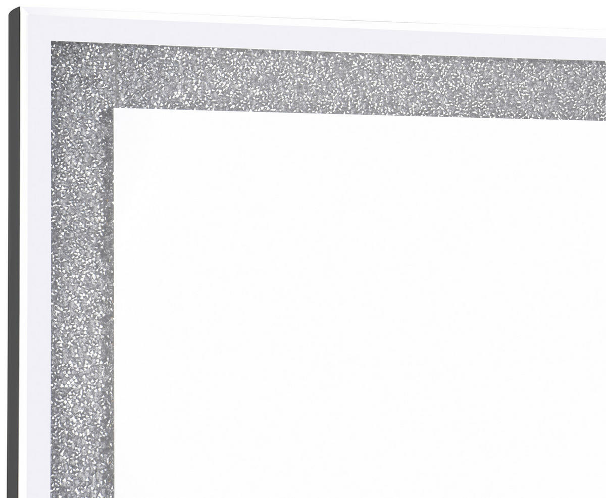 BADEZIMMERSPIEGEL 60/80/3,5 cm  - Schwarz, MODERN, Glas/Metall (60/80/3,5cm)