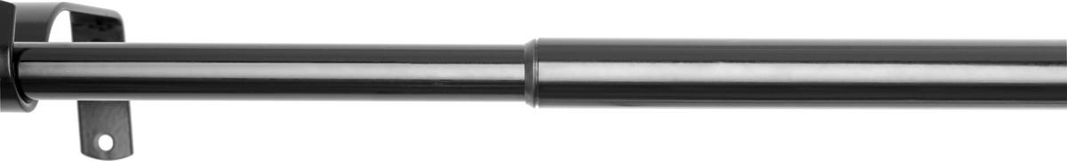 VORHANGSTANGENSET 120-210 cm  - Schwarz, Basics, Metall (120-210cm) - Homeware