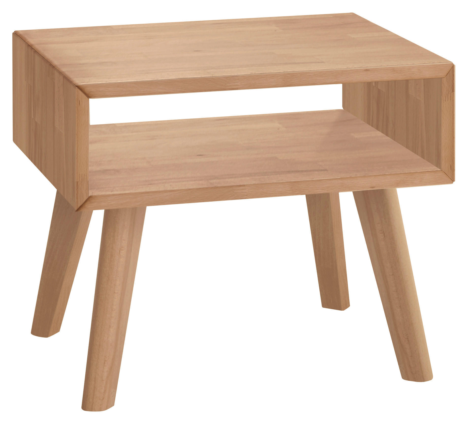 NACHTSCHRANK 50/42/41 cm Kernbuche massiv  - Kernbuche, Natur, Holz (50/42/41cm) - Hasena