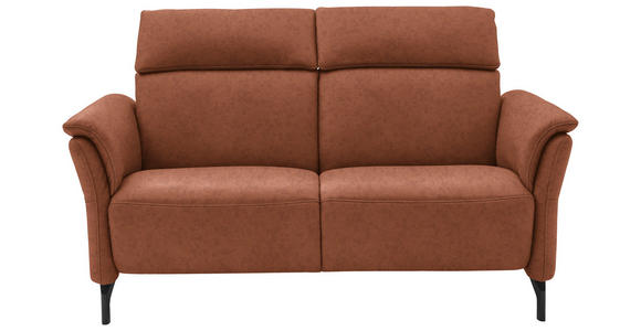 2-SITZER-SOFA in Leder Cognac  - Cognac/Schwarz, KONVENTIONELL, Leder/Metall (178/103/95cm) - Dieter Knoll