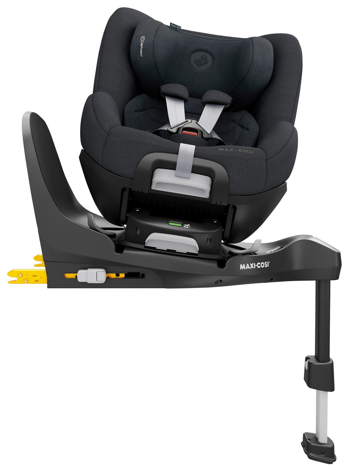 BAKÅTVÄND BILBARNSTOL PEARL 360 PRO  - grafitfärgad, Basics, metall/textil (43,2/49,6/71,4cm) - Maxi Cosi Pro