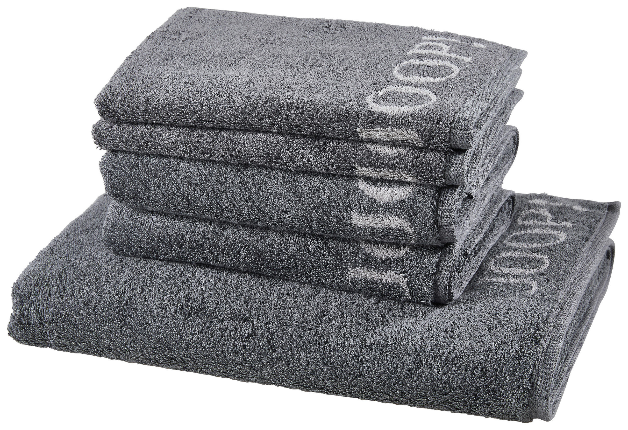 SADA RUČNÍKŮ A OSUŠEK, antracitová, šedá - šedá/antracitová, Basics, textil - Joop!