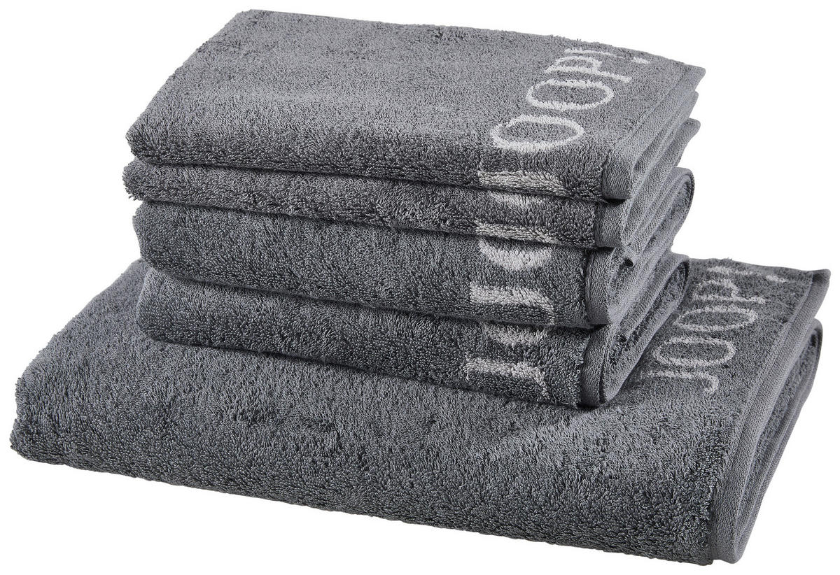 SADA RUČNÍKŮ A OSUŠEK, antracitová, šedá - šedá/antracitová, Basics, textil - Joop!