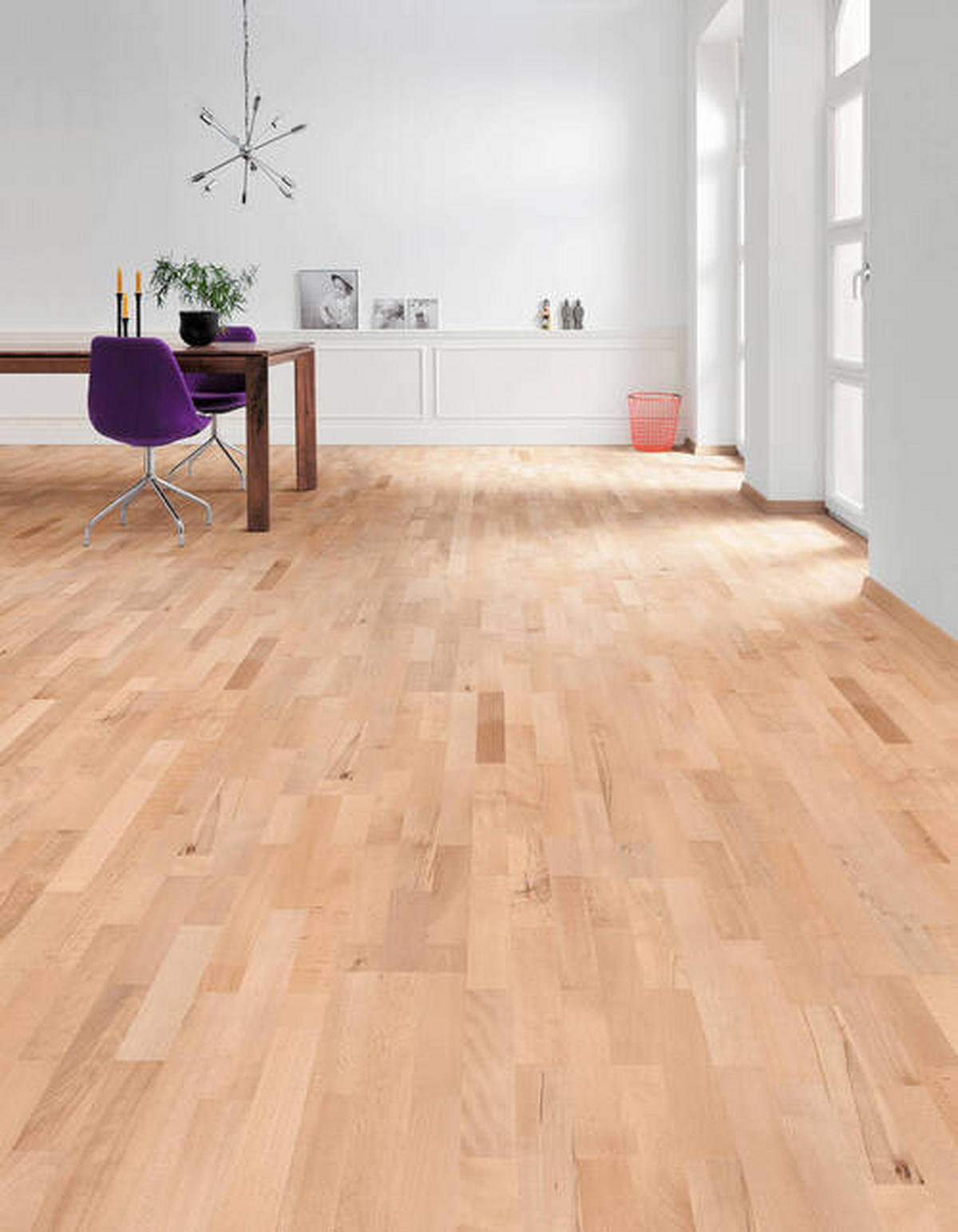 PARKETTBODEN Living by HARO PARKETT 2500 SB SL  per  m² - Buchefarben, Basics, Holzwerkstoff (18/108.5cm) - Living by HARO