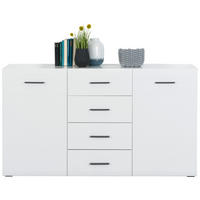 KOMODA, biela, 150/84,6/41,6 cm - biela, Basics, kompozitné drevo/plast (150/84,6/41,6cm) - Hom`in