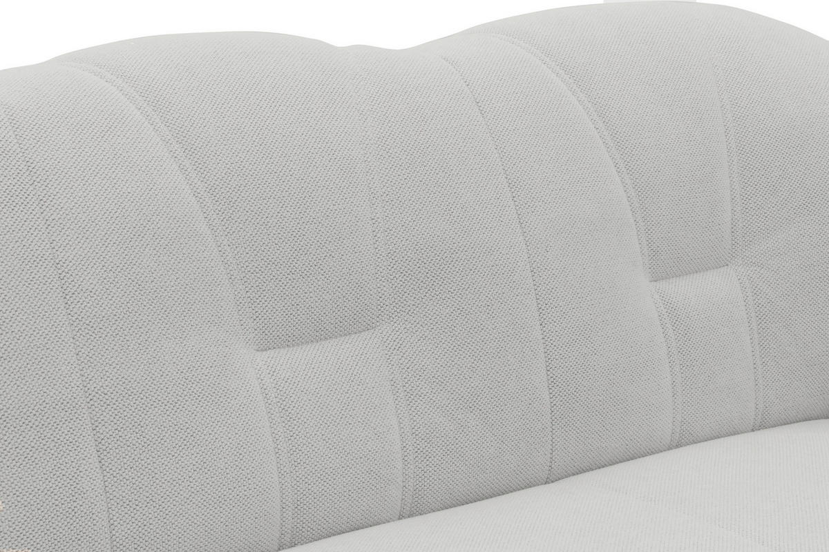ECKSCHLAFSOFA  FLORES FK Silberfarben Mikrofaser  - Silberfarben/Schwarz, KONVENTIONELL, Kunststoff/Textil (142/231cm) - MID.YOU