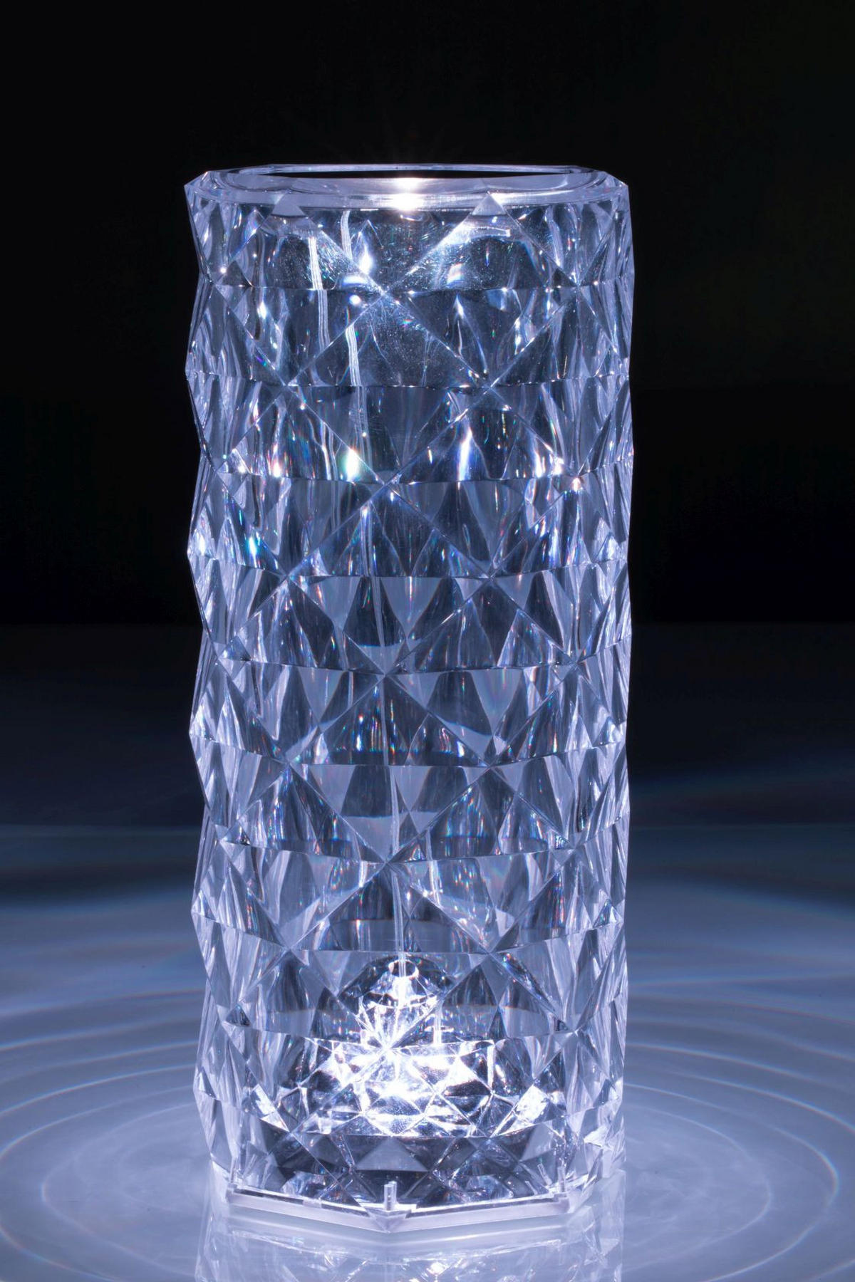 DEKORAČNÍ LED SVÍTIDLO, dálkový ovladač, dotykový stmívač, 9/22 cm  - průhledné, Lifestyle, plast (9/22cm) - Novel