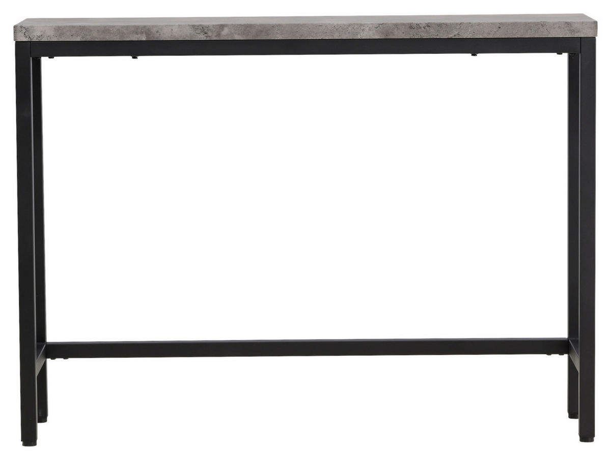 BEISTELLTISCH 110/30/80 cm Schwarz, Grau rechteckig  - Schwarz/Grau, Design, Holzwerkstoff/Metall (110/30/80cm) - Livetastic