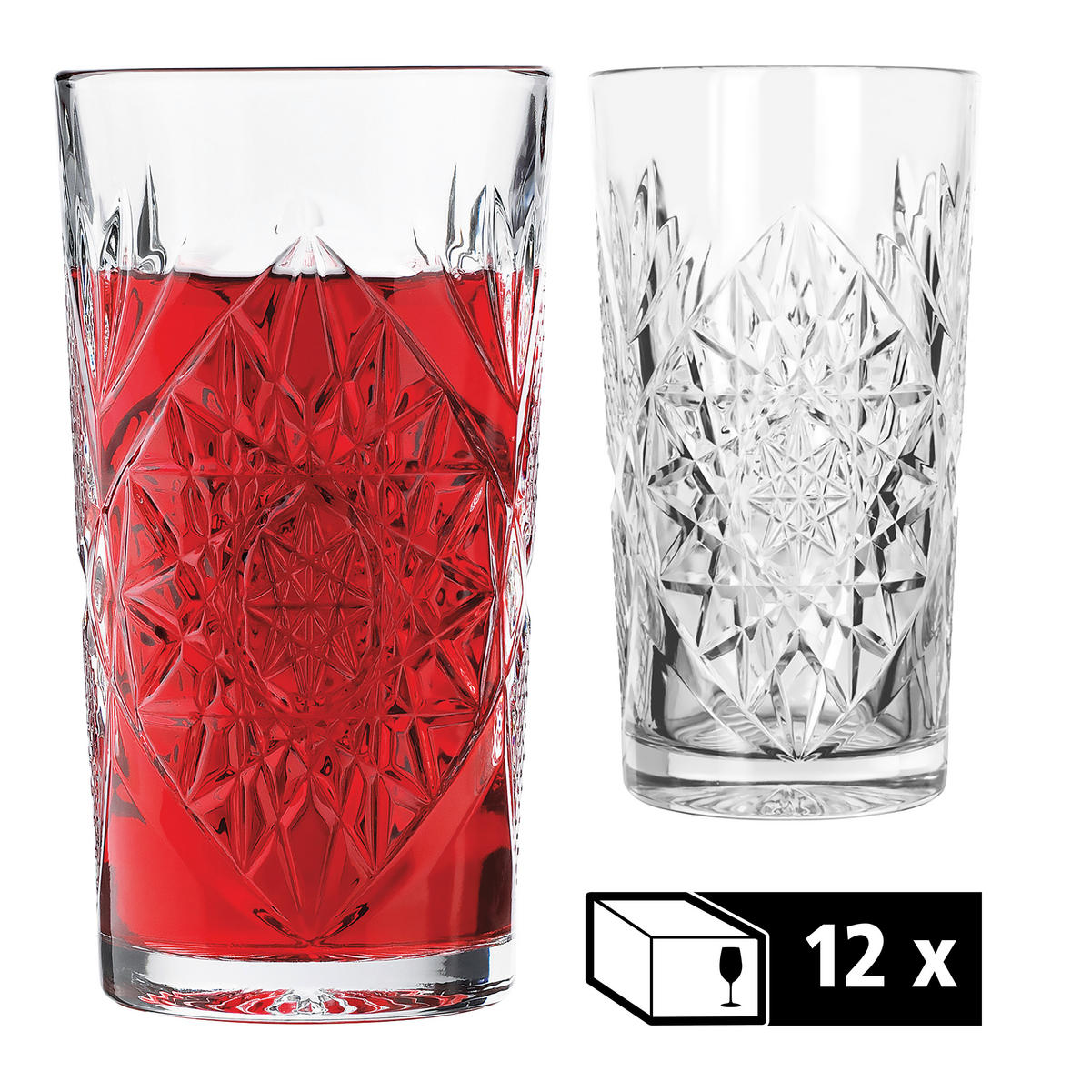 GLÄSERSET HOBSTAR  12-teilig  - Klar, Basics, Glas (8,5/16cm)