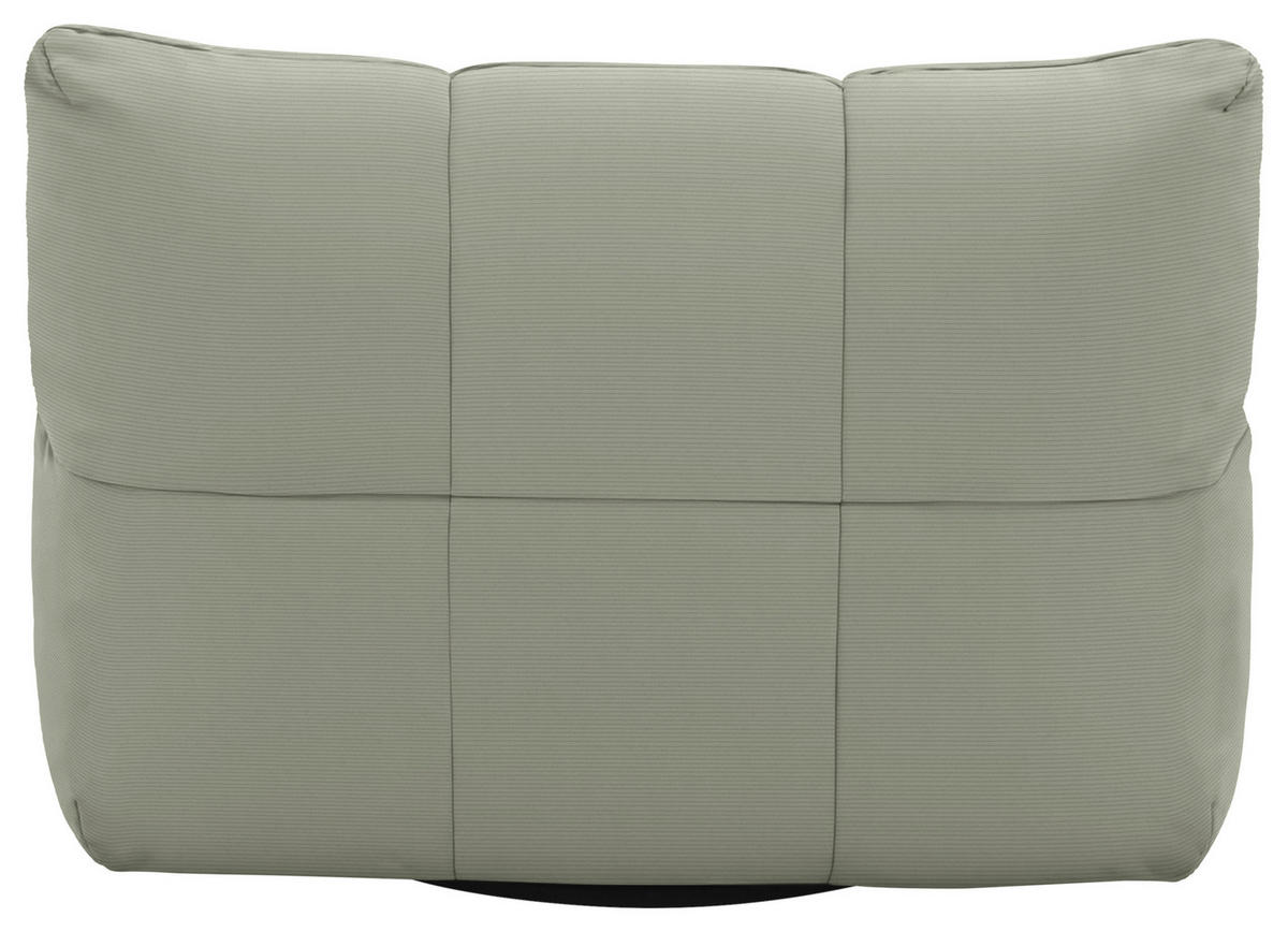 SESSEL Feincord Thymiangrün  - Thymiangrün/Schwarz, Design, Kunststoff/Textil (112/85/108cm) - Pure Home Lifestyle