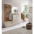 GARDEROBE  in 148/199/38 cm  - Kaschmir/Eiche Artisan, Design, Glas/Holzwerkstoff (148/199/38cm) - Xora
