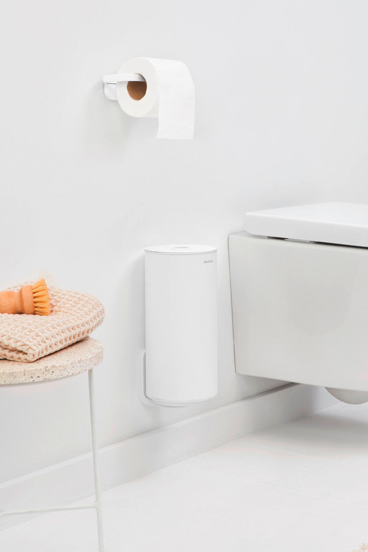 TOILETTENPAPIERHALTER - Weiß, Basics, Metall (13.7/28.9cm) - Brabantia