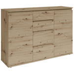 KOMMODE Brest  in 119/84/35 cm  - Eiche Artisan/Grau, Design, Holzwerkstoff/Kunststoff (119/84/35cm) - Carryhome