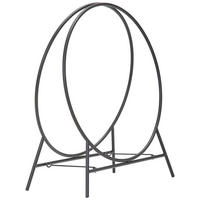 KAMINHOLZREGAL 50/57/24 cm  Metall  - Schwarz, Basics, Metall (50/57/24cm) - Landscape