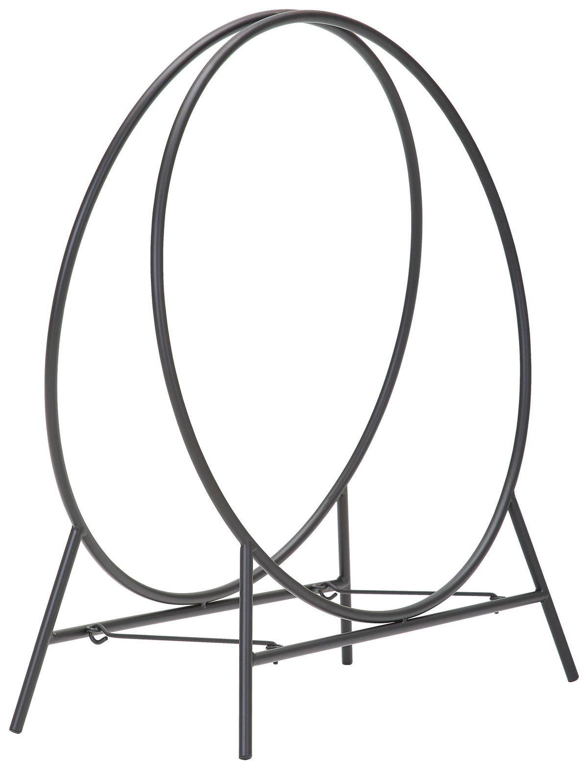 KAMINHOLZREGAL 50/57/24 cm  Metall  - Schwarz, Basics, Metall (50/57/24cm) - Landscape